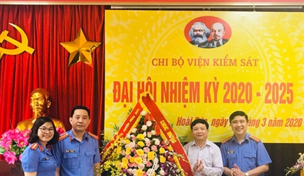 Đại hội Chi bộ Viện KSND huyện Hoài Đức nhiệm kỳ 2020 - 2025